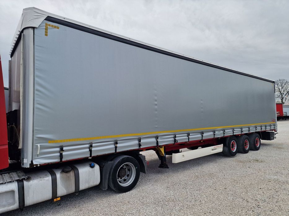 Wielton Naczepa BURTO-FIRANKA MEGA - NOWE PLANDEKI I DACH - ŁADNA RAMA - SAF - OŚ PODNOSZONA