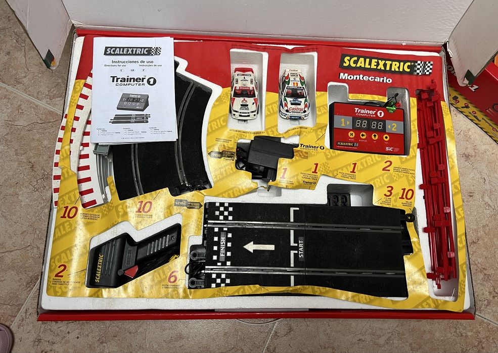 Pista de carros Scalextric F1 e Montecarlo
