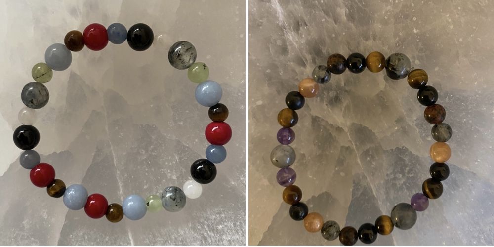 Pulseiras personalizadas cristais chakras proteçao pedras naturais