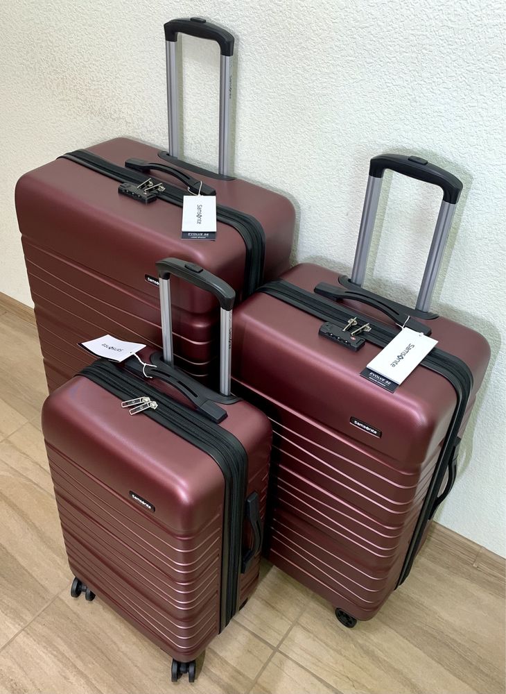 Оригінальна Валіза Samsonite Evolve Burgundy S-ручна поклажа
