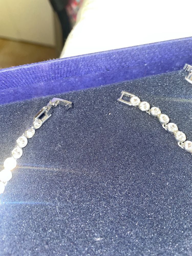 Fio e pulseira Swarovski Tennis
