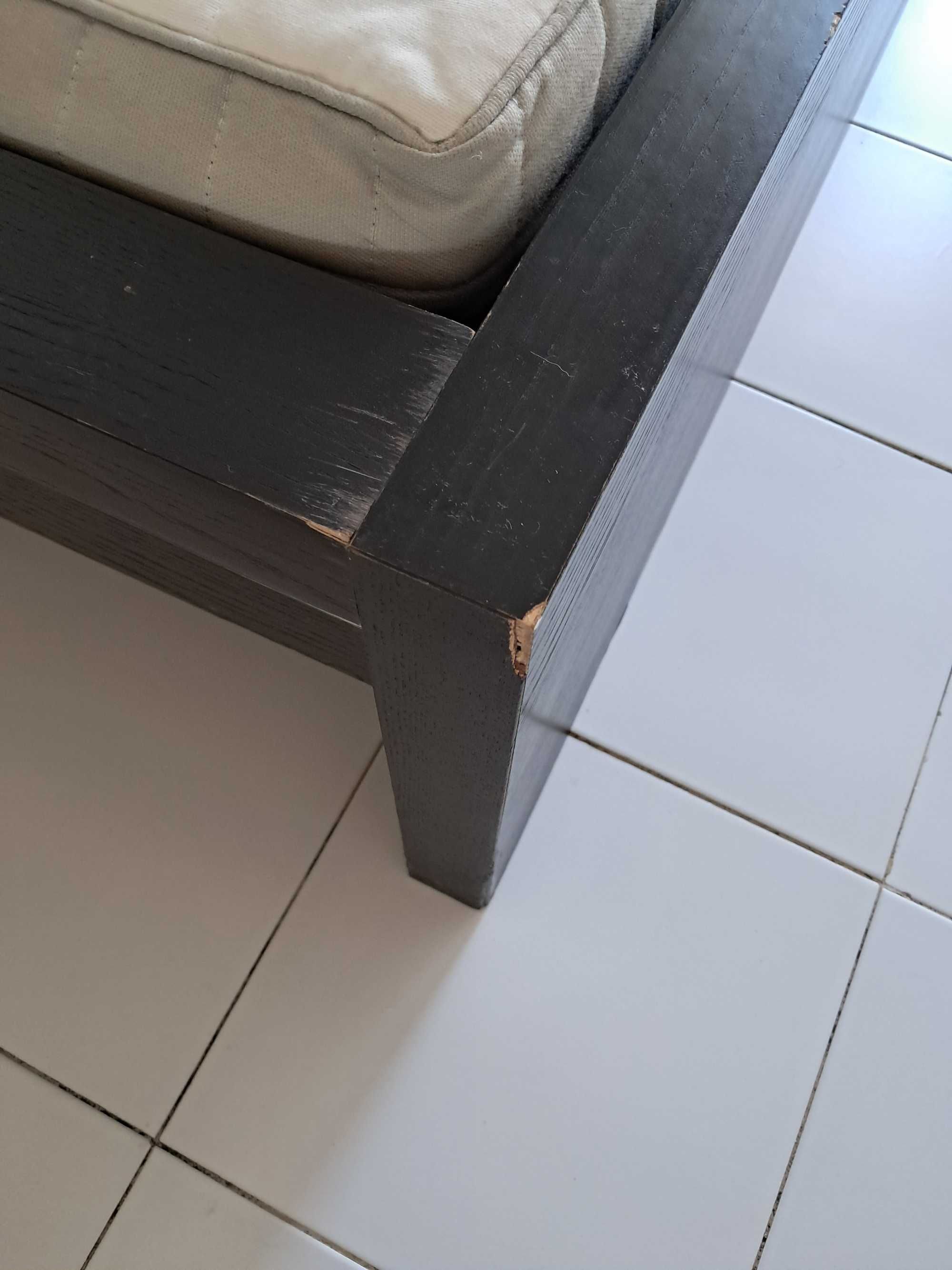 Cama malm 160x200 preta