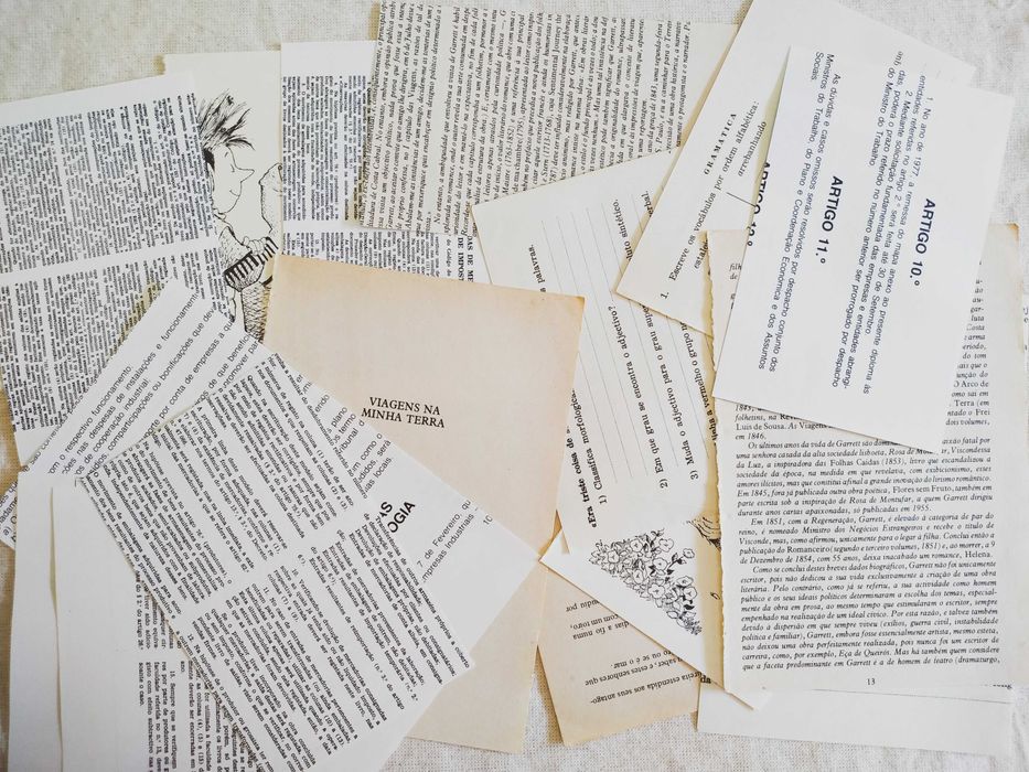 Pack Papel de Livros Vintage: Journaling, Junk Journal, Scrapbooking