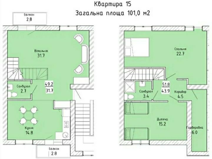 Квартира в новобудові Ременів 3 кімнатна 101м Львів 12км зданий дім