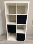 Regal bialy Ikea Kallax 77 x 147 cm czarny szafka pudełka  gratis