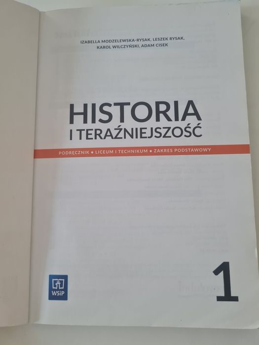 Historia i teraźniejszość 1 Zakres podst.