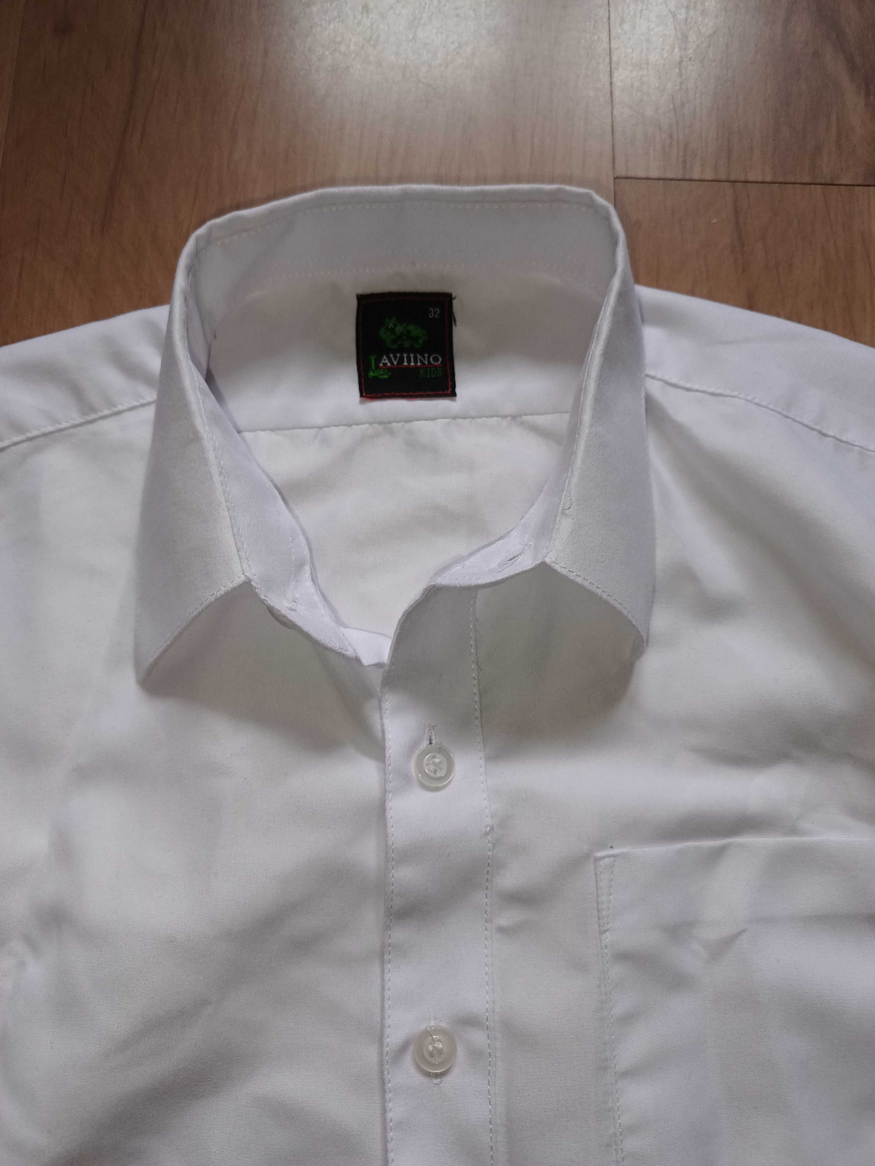 Biała koszula chłopięca 140 cm