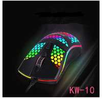 Ігрова игровая мишка подсветка RGB геймерська мишь проводная KW-10