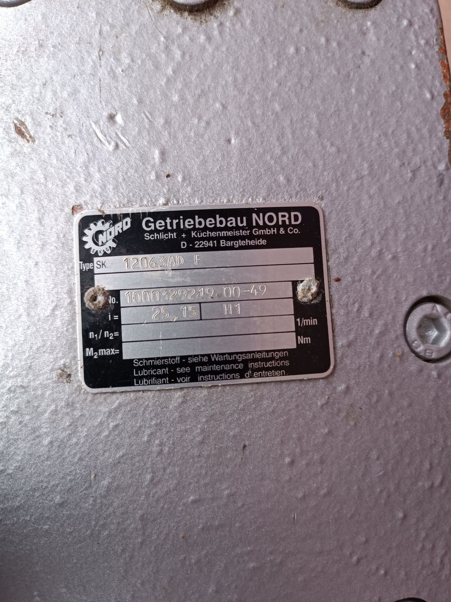 Motoreduktor przekładnia 1.1kw 108obr/min wytaczarka