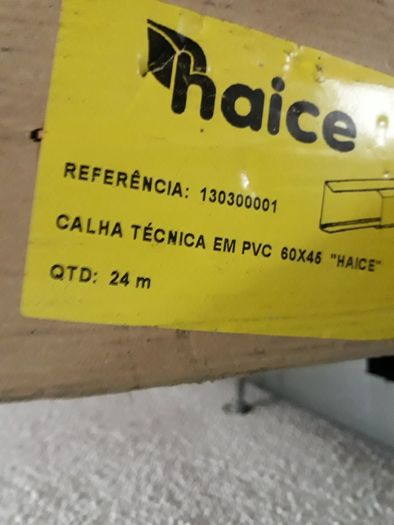 Calha técnica 60×45 em PVC da Haice