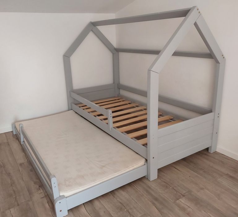 Łóżko dziecięce wysuwane Domek Duo Hause 200x90cm firmy BELTOR