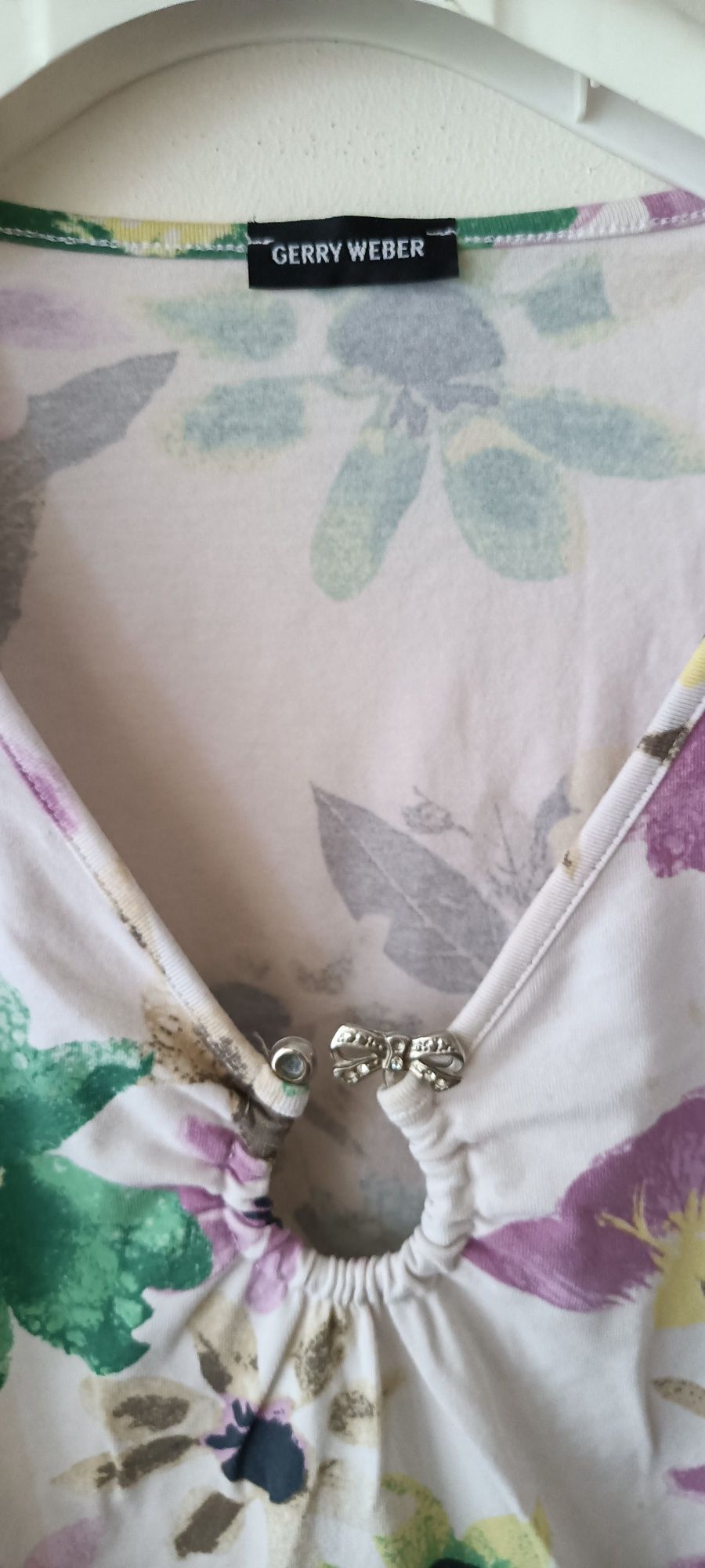 Bluzka top z kwiatowym wzorem Gerry Weber rozmiar 38