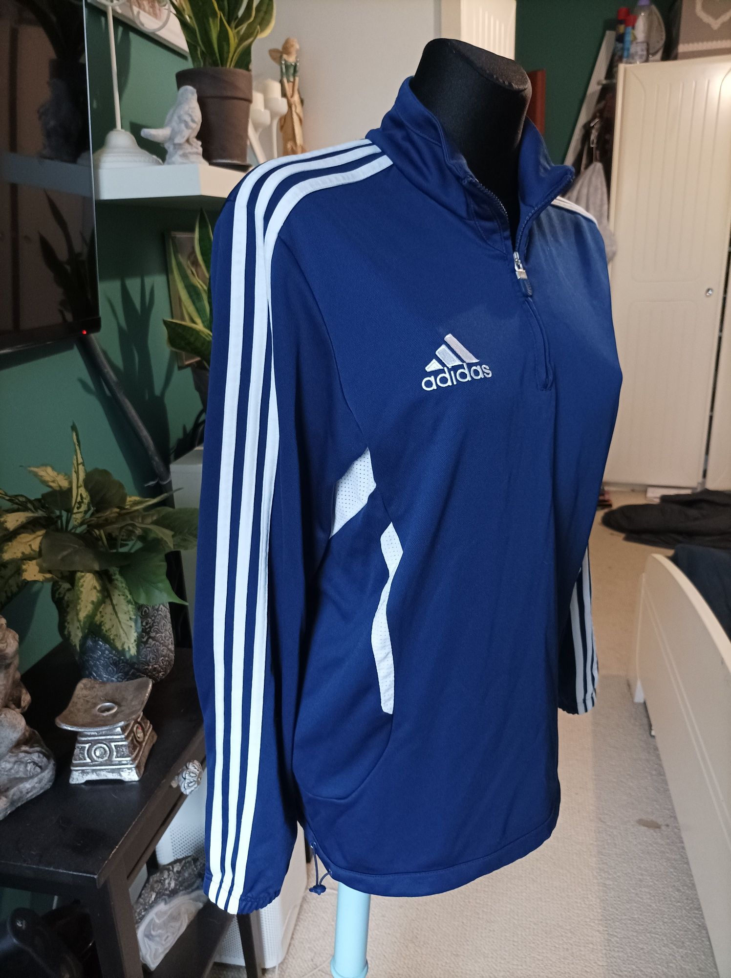 Adidas climacool S M bluza funkcyjna sportowa granatowa