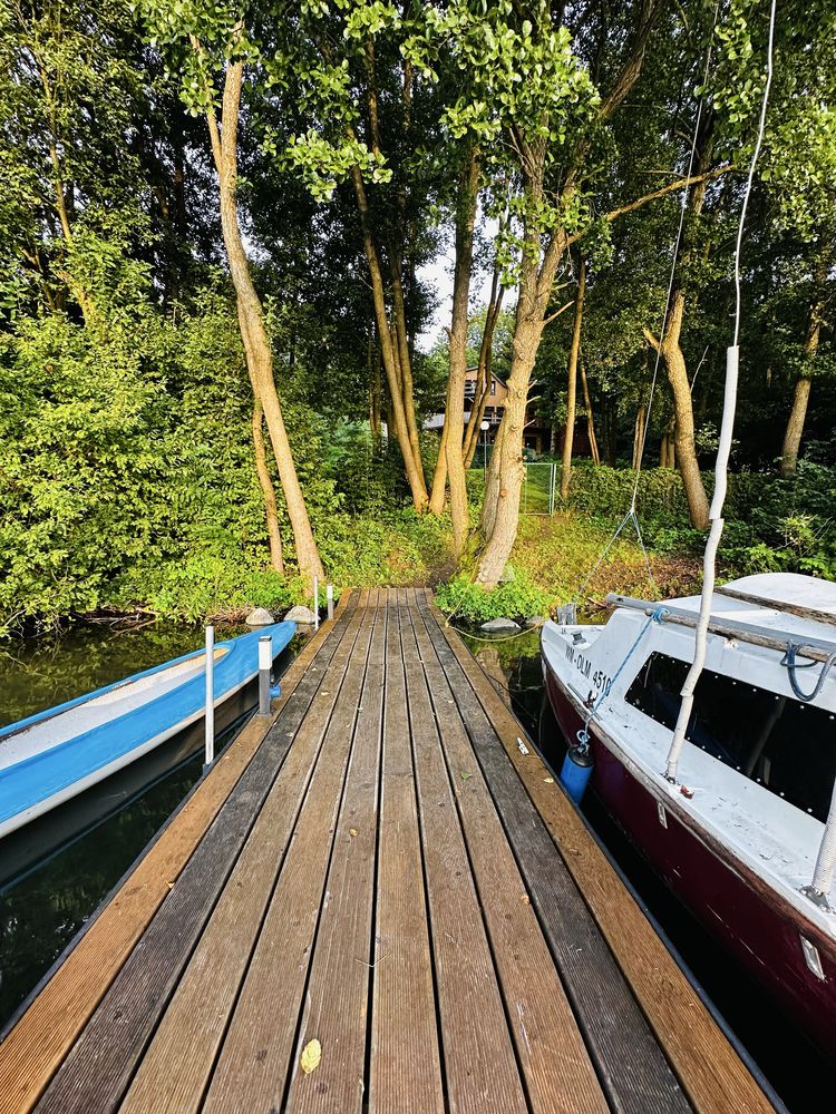 Wolny na 14-17.08! Dom z linią brzegową i prywatnym pomostem k. Kartuz