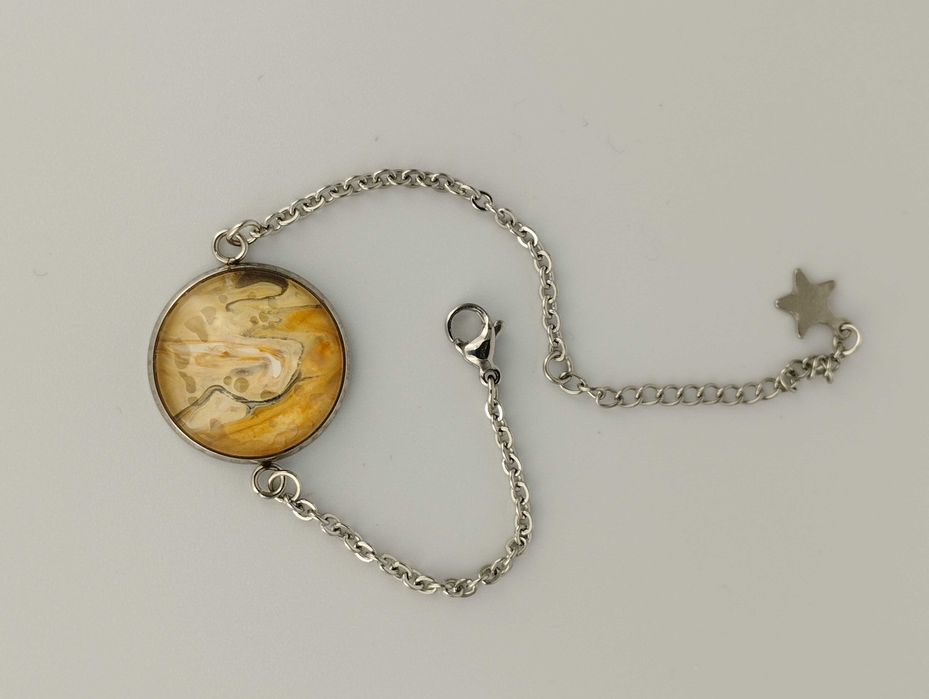 Bransoletka pojedyncza – łańcuszek – średnica oczka 20 mm