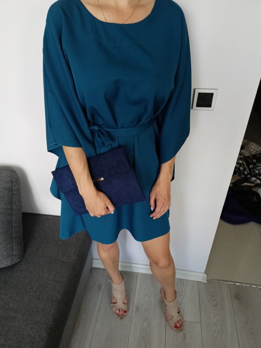 Sukienka elegancka kimono nowa włoska willy z