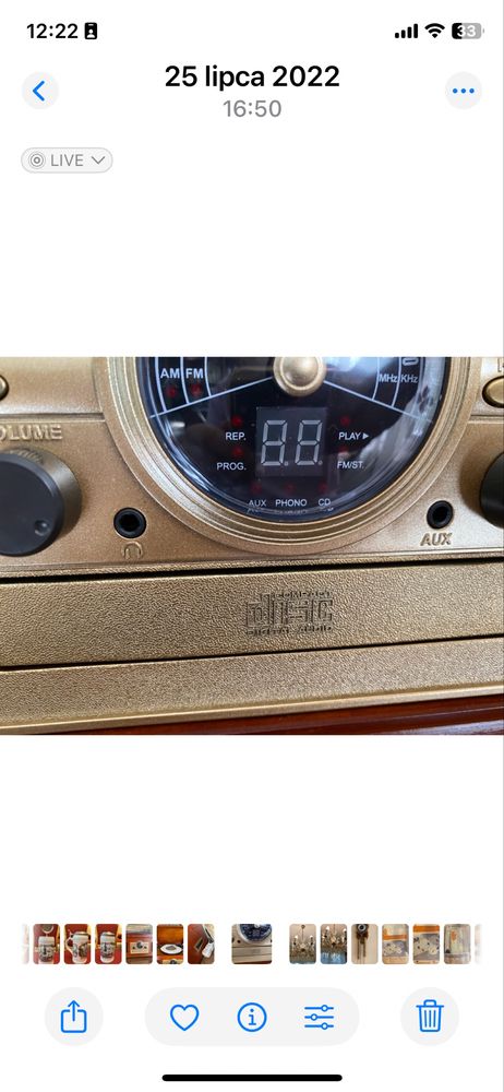 Gramofon retro NOWY