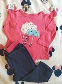 Conjunto calças e camisola 6-9m