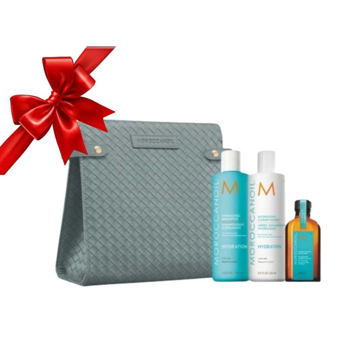 Moroccanoil Zestaw Świąteczny Upominkowy z Kosmetyczką Nawilża Włosy
