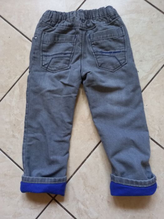 Spodnie chłopięce ocieplane jeans firmy lupilu