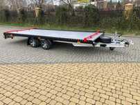 Laweta aluminiowa -przyczepa 4,5 x 2,1 DMC do 2700 kg.