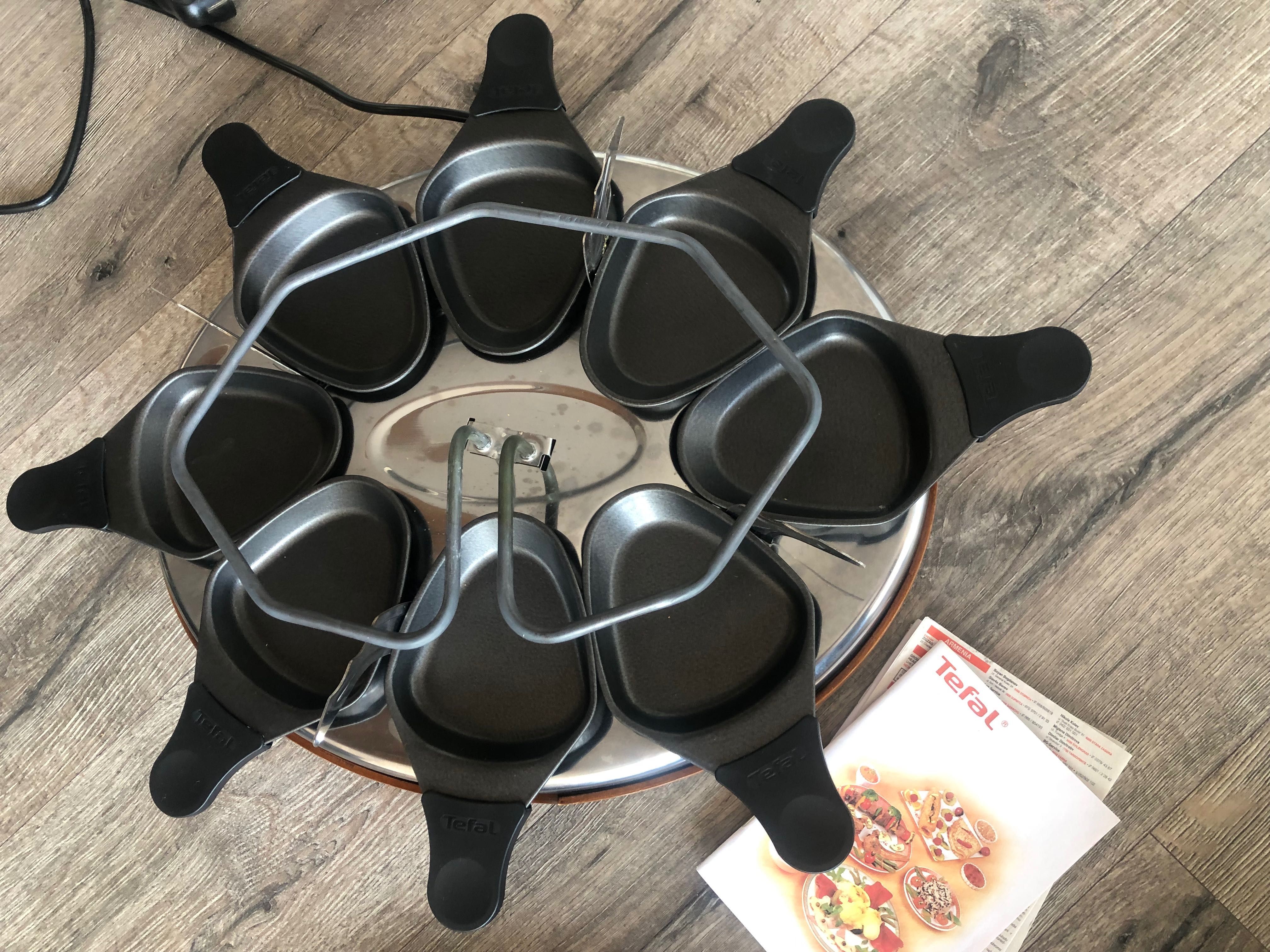 Raclette od Tefal na 8 osób.