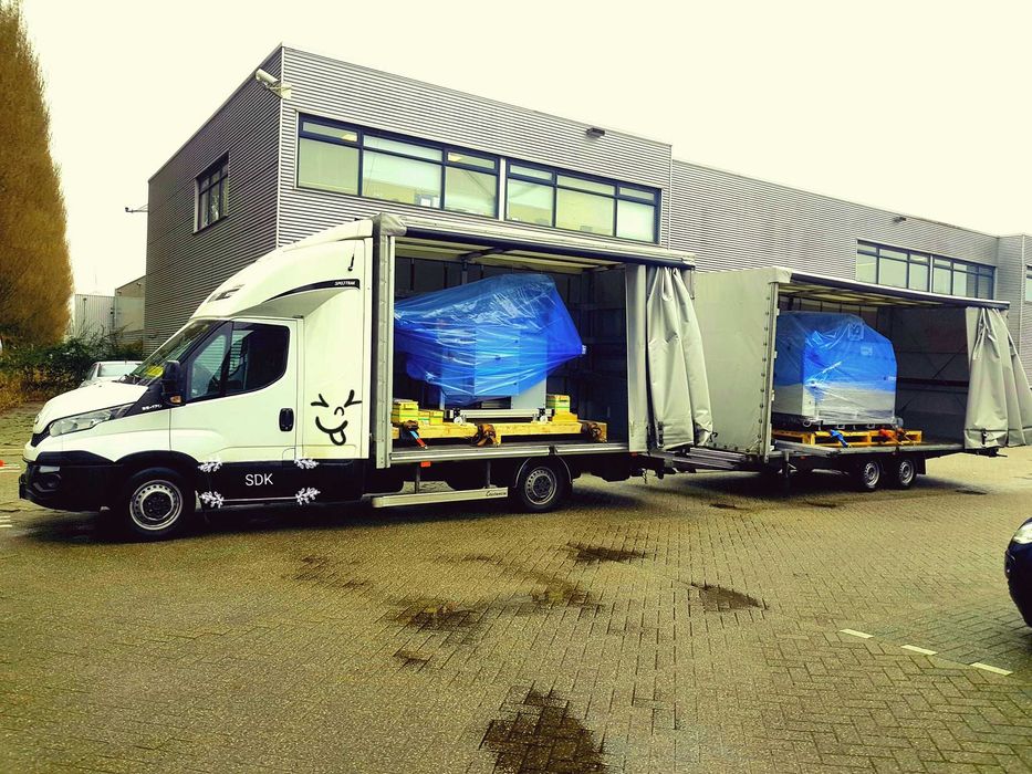 Transport lokalny, przeprowadzki, Bus plandeka + przyczepa,