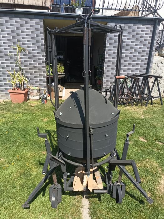 Grill  ozdobny palenisko 2w1, mobilny