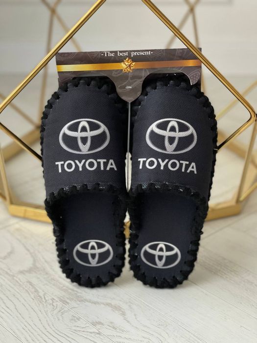 Тапочки мужские с логотипом авто БМВ Мерс Ауди Порш натуральный войлок