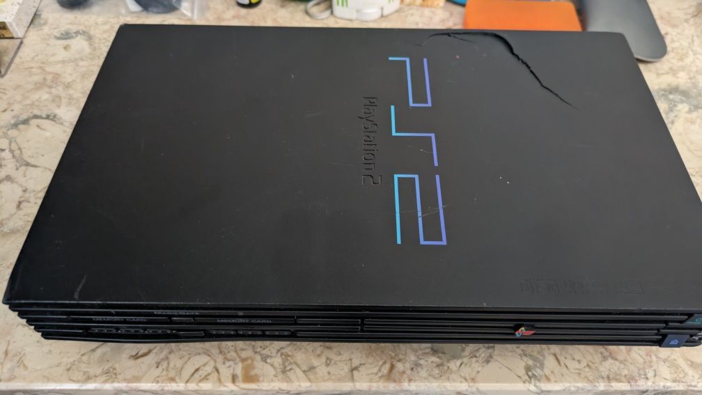 PlayStation 2 fat + cabo alimentação