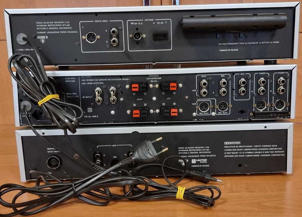 Unitra Diora tuner AS618 wzm. WS432 deck MDS433 szuflada po serwisie