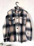 Kurtka koszulowa w kratę wełna Studio Only xs/s boxy fit wool jacket