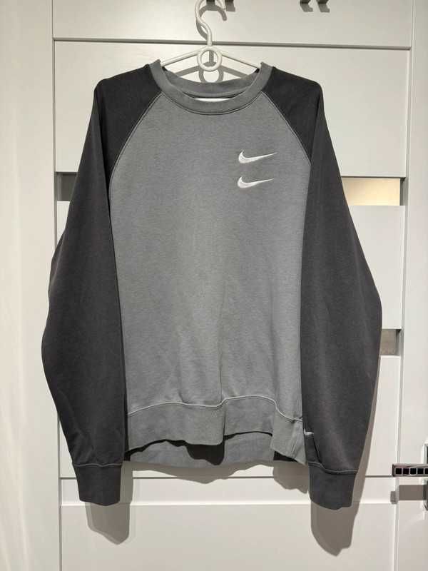 Nike sportswear crewneck M bluza męska swoosh logo szara