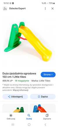 Zjeżdzalnia ogrodowa little tikes 150cm