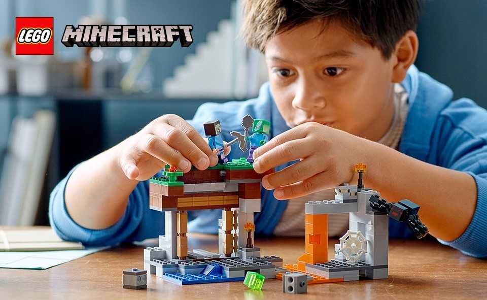 LEGO Minecraft Lego Minecraft OPUSZCZONA KOPALNIA Pająk