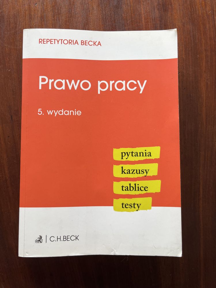 Prawo pracy repetytorium Becka