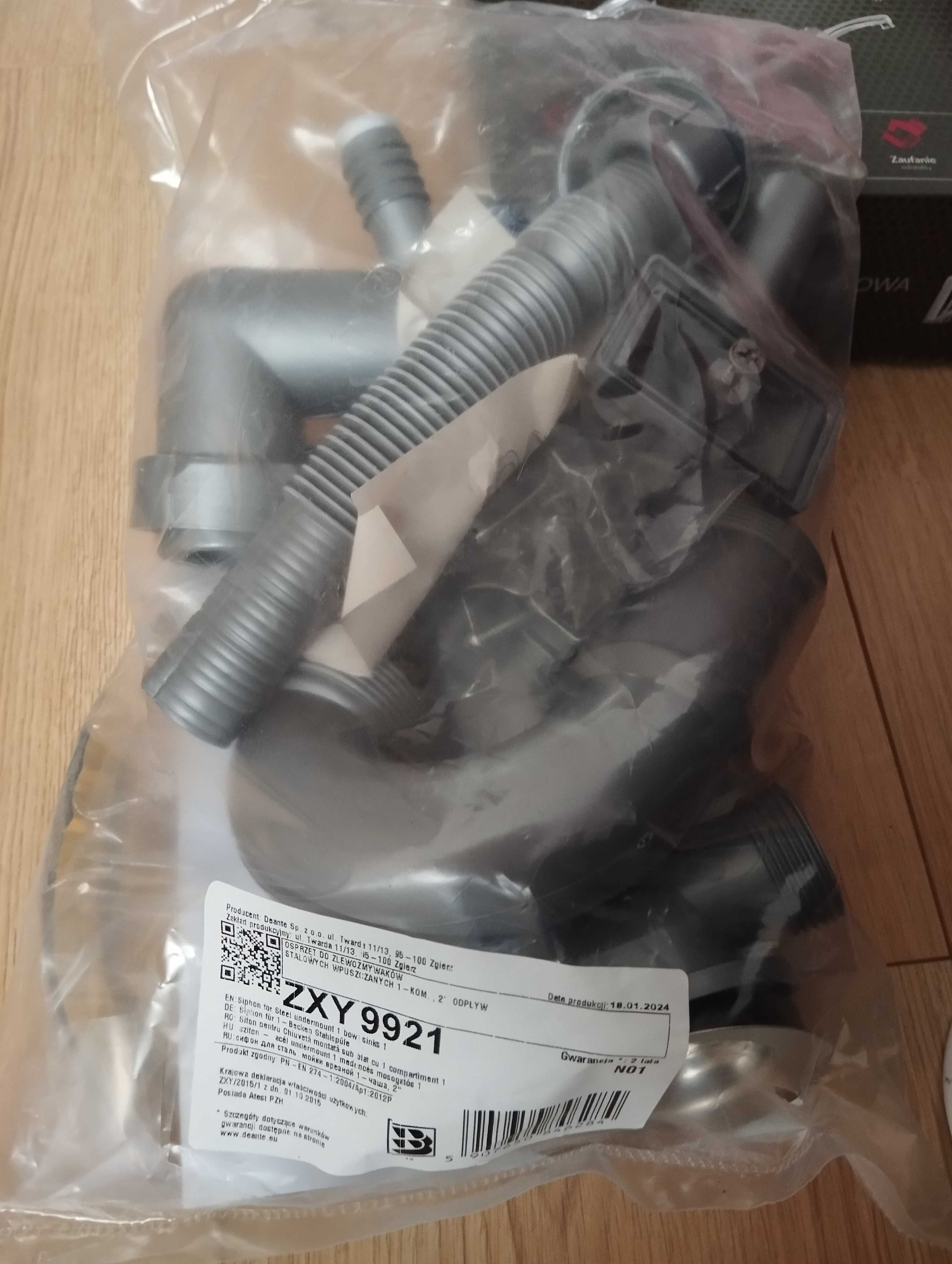 Bateria + syfon + zlewozmywak deante