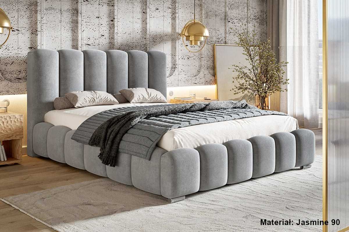 Łóżko tapicerowane bubble GRAND 160x200 180x200  dostawa w 2 tyogdnie