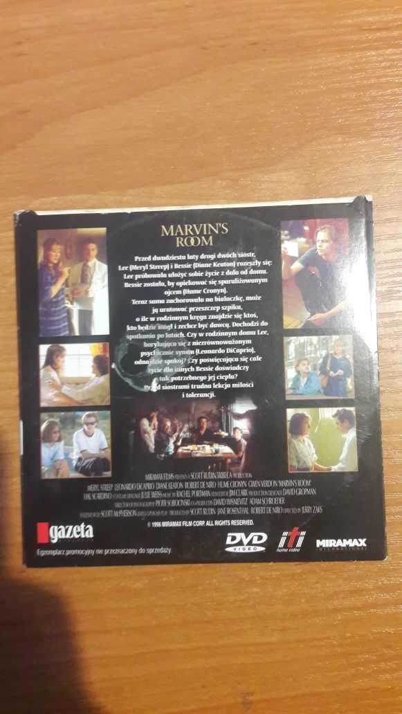 Pokój Marvina Jerry Zaks DVD