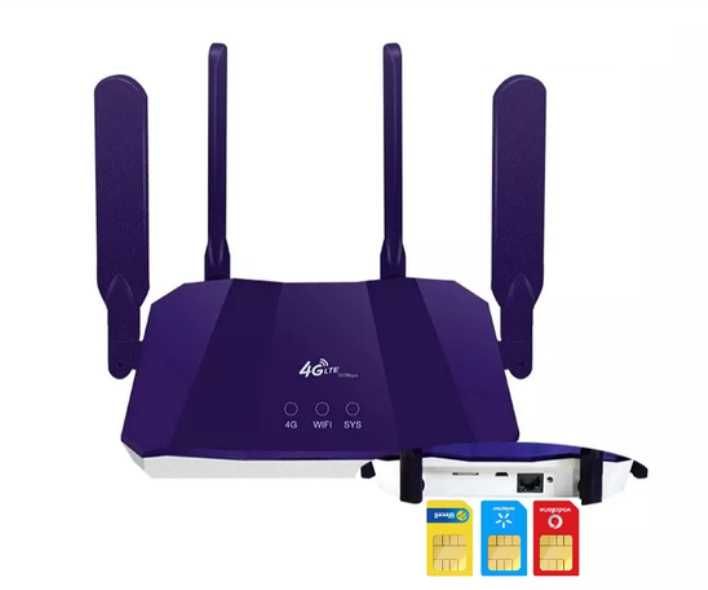Роутер маршрутизатор 4G LTE Tianjie під сім карту гарний прийом wifi 6