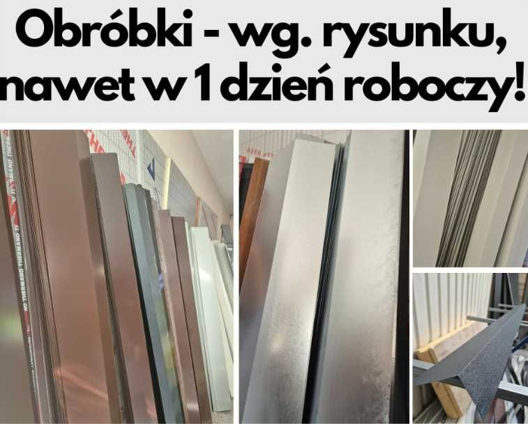 Wiatrownice, kalenice, pasy nadrynnowe Obróbki wg rysunku Na wymiar 5