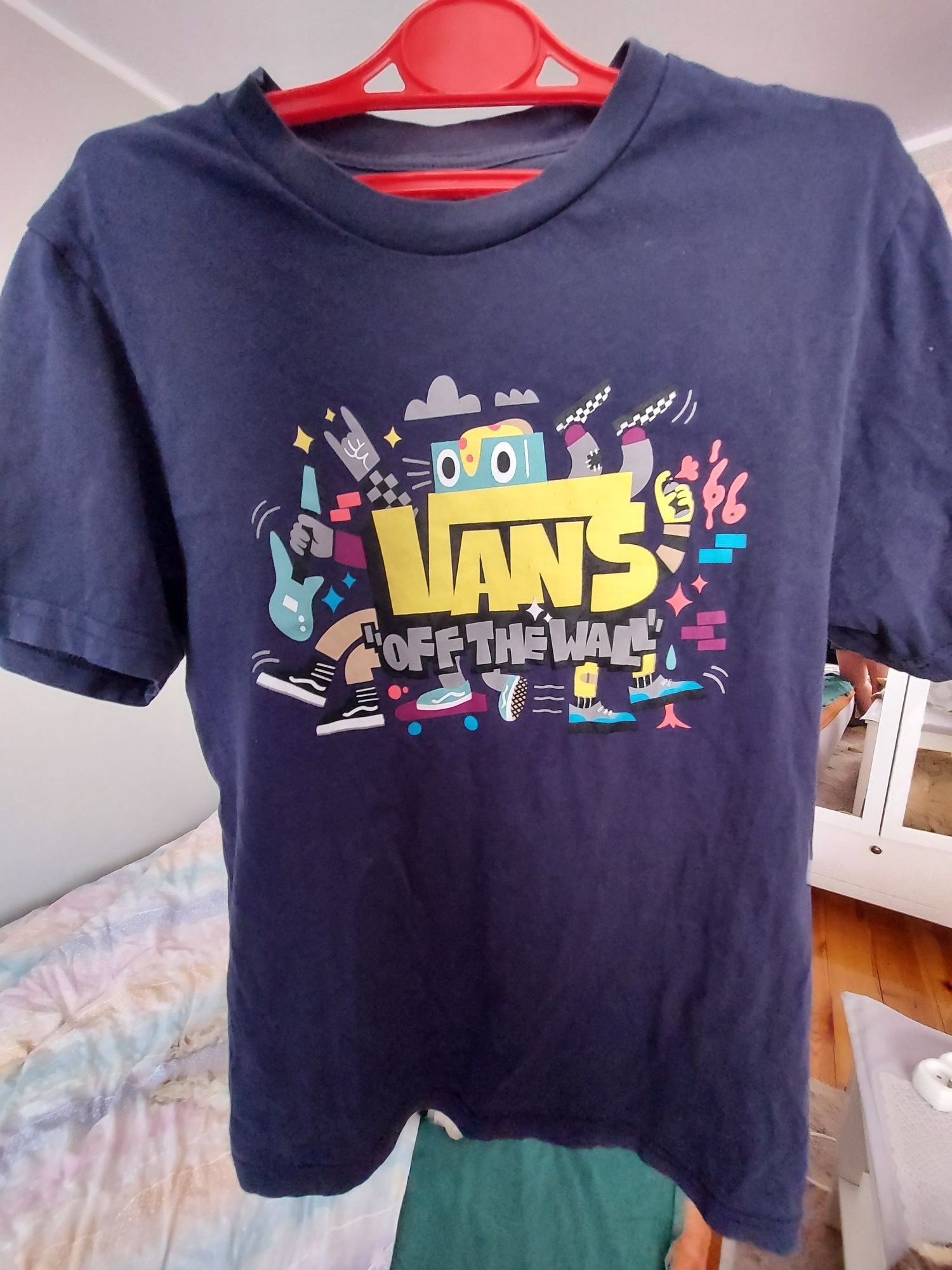 Tshirt koszulka Vans granatowa 10-12 M 158 stan bdb oryginalna