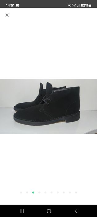 Замшевые полуботинки Clarks Desert Boots