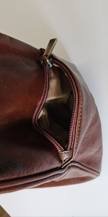 Skórzana torebka pojemna vintage retro boho y2k 90s 80s avant garde