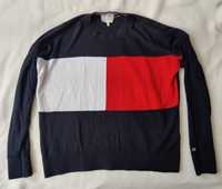 Tommy Hilfiger Icons sweter damski XS okazja flag jeans oryginalny