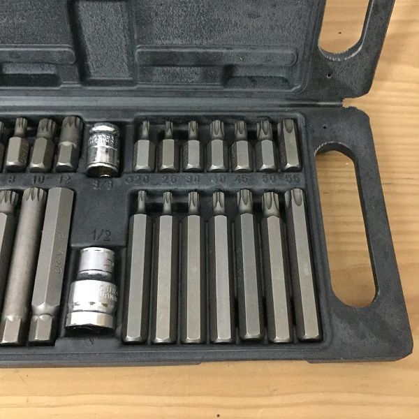 (Com Iva) Jogo de Bits 40 Peças Torx  XZN  Hex Em caixa de metal