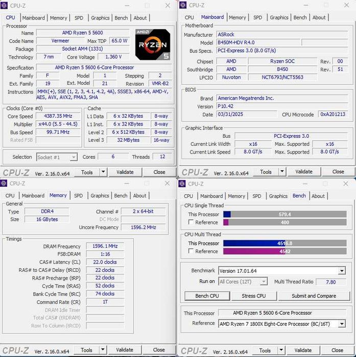 Ігровий ПК / Ryzen 5600 / ASrock B450M / MSI 1080ti / DDR4 16gb 3200