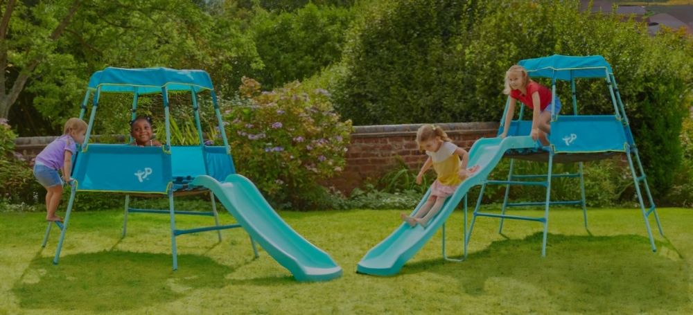 Płac zabaw zjeżdżalnia z domkiem