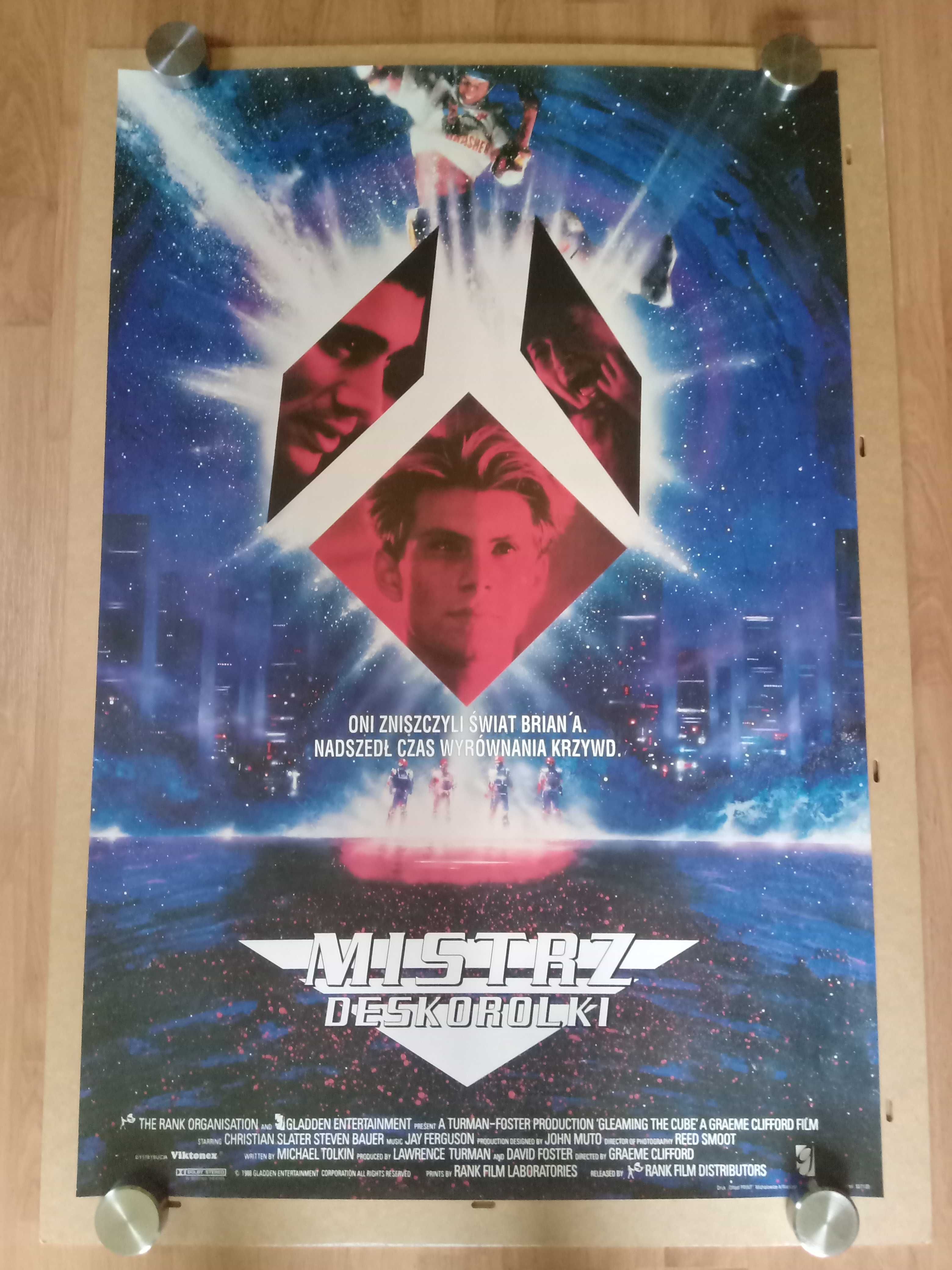 Plakaty filmowe Mistrz deskorolki Oryginał z 1992 roku.