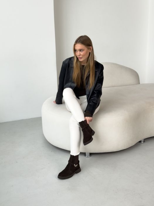 ᐉ РАСПРОДАЖА‼️Замшевые ботинки байка демисезон Премиум Италия АКЦИЯ!!!